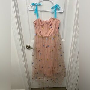 Star sequin tulle dress